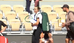 Roland-Garros 2026 - Aryna Sabalenka et Karolina Muchova à l'entraînement ce jeudi 21 mai