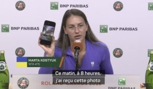 Roland-Garros - Kostyuk en larmes après son premier tour : "Ce matin, un missile est tombé à 100 mètres de chez mes parents"