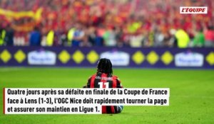 Le groupe de l'OGC Nice pour le barrage aller contre Saint-Étienne - Foot - Barrages Ligue 1 / Ligue 2