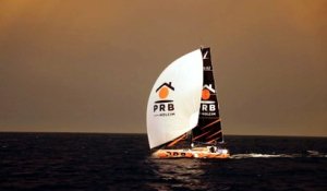 Quand Nicolas Lunven (PRB) navigue sous l'orage - Voile - Solitaire du Figaro
