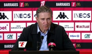 Philippe Montanier après la lourde défaite de Saint-Étienne face à Nice : « Nous sommes très déçus » - Foot - Barrages Ligue 1 / Ligue 2