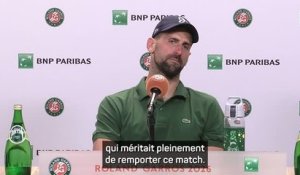 Roland-Garros - Djokovic : "Fonseca était meilleur"