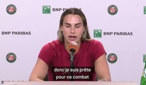 Roland-Garros - Sabalenka : "Génial de voir Osaka de retour à son niveau"