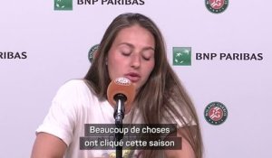 Roland-Garros - Kostyuk : "Beaucoup de choses ont cliqué cette année"
