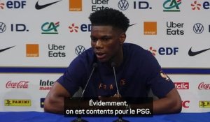 France - Tchouaméni félicite ses coéquipiers du PSG