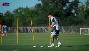 Argentine - Messi et l'Albiceleste à l'entraînement pour préparer la Coupe du monde
