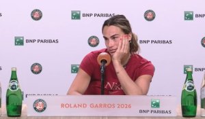 Roland-Garros 2026 - Aryna Sabalenka : "J’ai juste envie d’arrêter le tennis tout de suite"