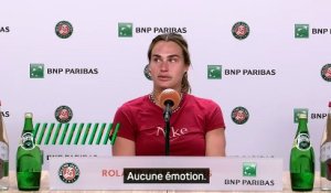 Sabalenka : « J’ai juste envie d’arrêter le tennis maintenant » - Tennis - Roland-Garros