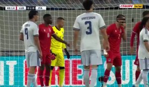 L'ouverture du score italienne face au Luxembourg - Foot - Amical