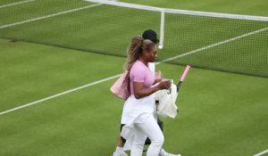 WTA - Serena Williams à l'entraînement en vue de son retour au Queen's