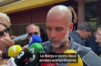 Barcelone - Guardiola se dit fan de Flick et parle de la pression de gagner la LDC pour le club