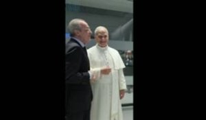 Real Madrid - Le pape Léon XIV en visite au Bernabéu