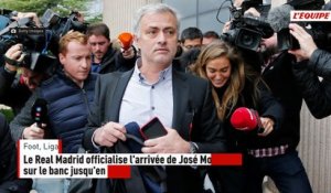 Le Real Madrid officialise l'arrivée de José Mourinho sur le banc jusqu'en 2029 - Foot - Liga