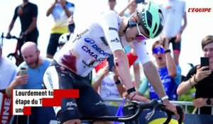 Après sa démonstration de courage sur la 7e étape du Tour Auvergne-Rhône-Alpes, Paul Seixas s'écroule dans les bras de son père à sa descente de vélo - Cyclisme - Tour Auvergne-Rhône-Alpes