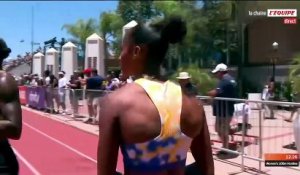 Masai Russell remporte le 100 m haies - Athlé - Meeting de Los Angeles