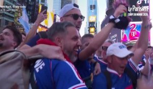 Les supporters français mettent l'ambiance à Times Square