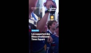 Les supporters des Bleus envahissent Times Square