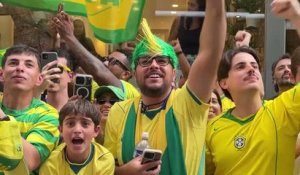Brésil - La Seleção accueillie à Philadephie par une masse de supporters euphoriques