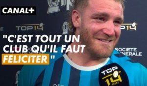 TOP 14 - Lenni Nouchi, homme du match et heureux pour tout le MHR
