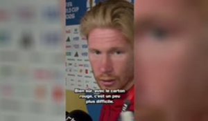 Belgique - De Bruyne regrette le manque de réalisme