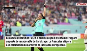 Stéphanie Frappart nommée responsable de l'arbitrage de l'UEFA - Foot