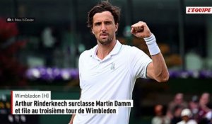 Arthur Rinderknech surclasse Martin Damm et file au troisième tour de Wimbledon - Tennis - Wimbledon