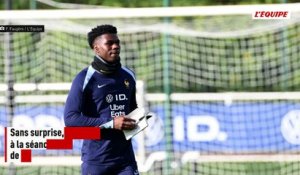 Aurélien Tchouaméni absent de l'entraînement des Bleus au lendemain de la victoire contre le Paraguay à la Coupe du monde - Coupe du monde 2026 - Bleus