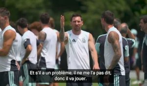 Argentine - Scaloni compte sur Messi contre l’Égypte
