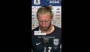 Le scandale du carton rouge n'a eu « aucun impact » selon le capitaine américain