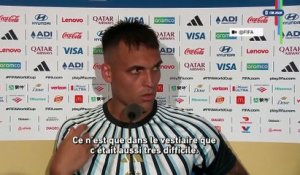 Lautaro Martinez : « Après le deuxième but égyptien, l'équipe a montré une incroyable force de caractère, a montré son unité, et son sens du sacrifice » - Foot - Coupe du monde 2026