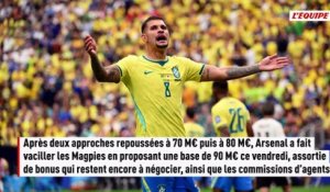Mercato : accord de principe entre Arsenal et Newcastle pour un transfert à 90 M€ de Bruno Guimaraes, l'OL devrait toucher une belle part - Foot - Transferts