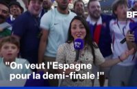 Mondial 2026: les supporters fêtent la victoire de l'équipe de France à la sortie du stade de Boston