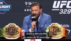 UFC 329 - McGregor : "Je peux détruire Max Holloway en moins de 10 secondes"