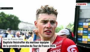 Baptiste Veistroffer élu meilleur équipier de la première semaine du Tour de France 2026 - Cyclisme - Tour de France
