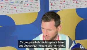 Argentine - Messi : “Ce groupe a habitué les gens à faire des choses qui ne sont pas normales”