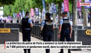 Un dispositif de sécurité massif déployé mardi à Paris pour le 14 juillet et la demi-finale France-Espagne - Foot - Coupe du monde