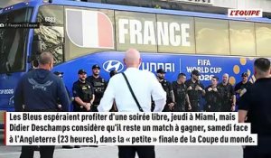 Pas de sortie autorisée pour les Bleus avant un large turnover envisagé face à l'Angleterre dans la « petite finale » - Foot - Coupe du monde
