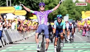 Mauro Schmid règle un sprint à deux pour remporter la 13e étape, gros coup au général pour Tom Pidcock - Cyclisme - Tour de France
