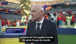CdM 2026 - Infantino plus que satisfait d’une édition qui a “pulvérisé” tous les records