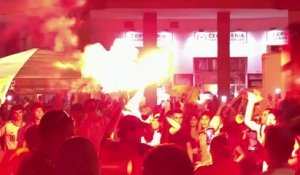 Espagne - Scènes de liesse à Madrid pour fêter le sacre de la Roja !