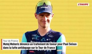 Matej Mohoric dénonce un traitement de faveur pour Paul Seixas dans la lutte antidopage sur le Tour de France - Cyclisme - Tour de France - Tour de France 2026