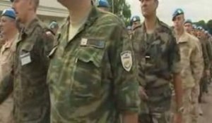 14 juillet 2008 : répétition des troupes de l'ONU