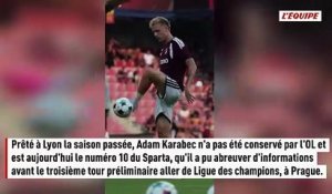 Avant d'affronter l'OL au troisième tour préliminaire de Ligue des champions, le Sparta Prague peut compter sur un espion nommé Adam Karabec - Foot - Ligue des champions - Sparta Prague