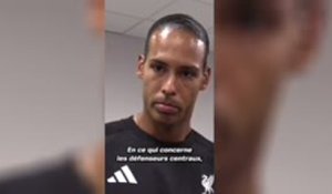 Liverpool - van Dijk a hâte de voir Jacquet à l’entraînement et l’espère cette semaine