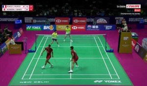 Les frères Popov sortis d'entrée en double - Badminton - Championnats du monde
