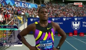 Oblique Seville remporte un 100 m historique - Athlé - Ligue de diamant - Silesia