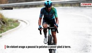 La 3e étape de la Vuelta annulée en raison d'un orage violent, les coureurs contraints de se mettre à l'abri - Cyclisme - Vuelta
