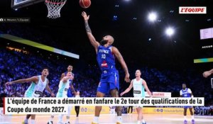 L'équipe de France écrase la Slovénie pour son entrée dans le 2e tour de qualifications de la Coupe du monde - Basket - Qualifications CM