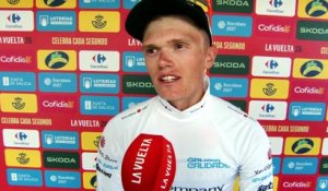 Tour d'Espagne 2026 - La réaction d'Oscar Onley après sa chute sur la 12e étape : "Je pense que je vais bien"