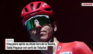 Cinq jours après sa chute lors de la Vuelta, Tadej Pogacar est sorti de l'hôpital - Cyclisme - Vuelta